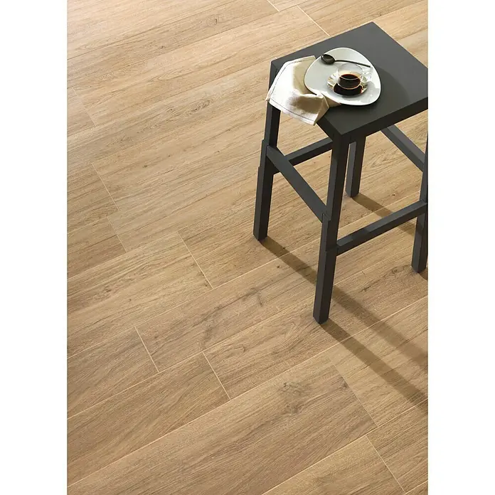Harmonie by Palazzo Feinsteinzeugfliese - 30 x 120 cm, Eiche Hell, Matt - Stimmungsaufnahme