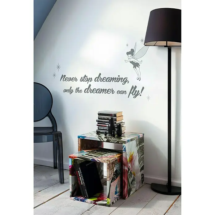 Komar Dekosticker - Never stop dreaming, Grau, 70 x 50 cm
