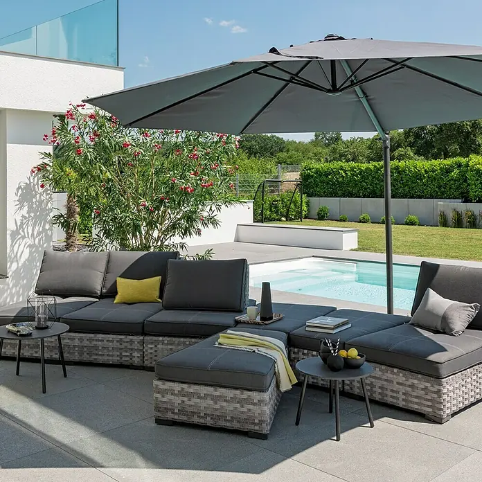 Sunfun Ligurien Schirmbezug - 350 cm, Anthrazit