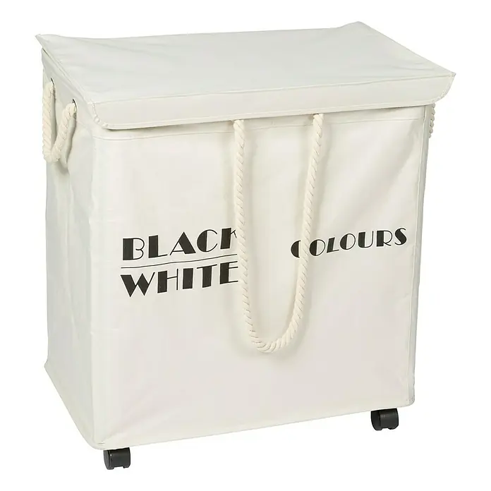 Venus Cesta de ropa Lavanderia - 35 x 56 x 60 cm, Beige, Tapa