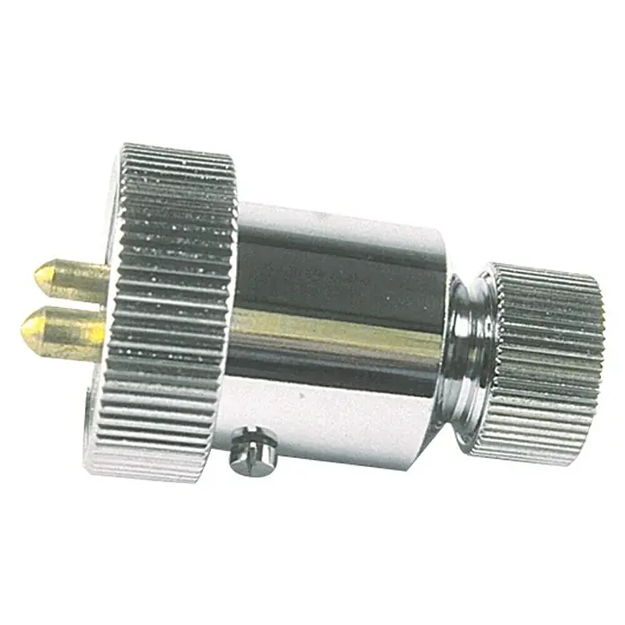 Talamex Stecker - 3-polig, 3 A, Wasserdicht, Verchromt - Rechte Seitenansicht