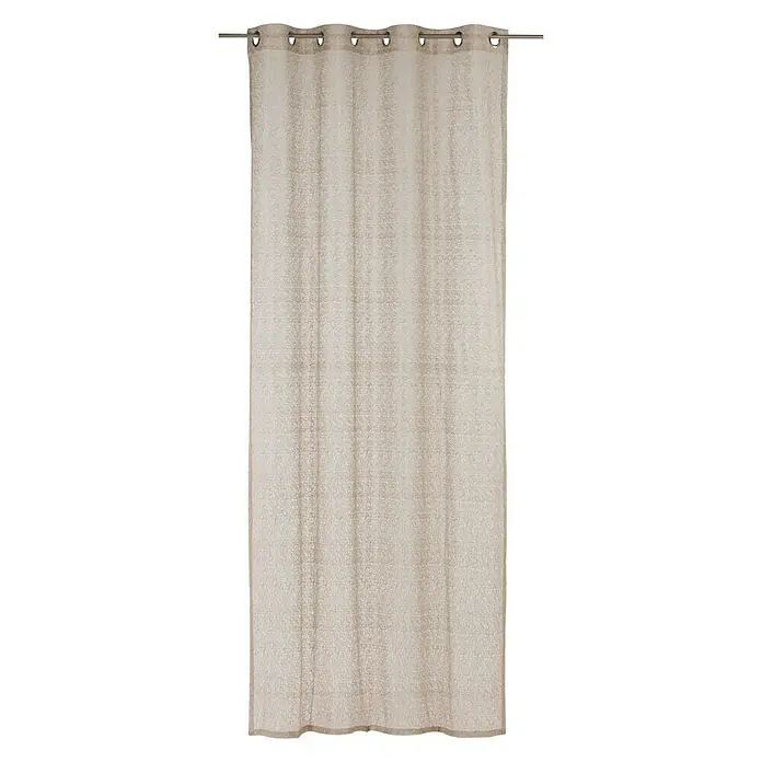 Elbersdrucke Ösenschal Colourful Moments - Taupe, 140 x 255 cm, 100 % Polyester - Vorderansicht