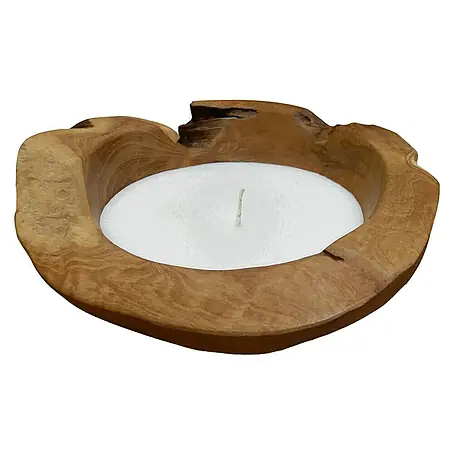 Vela decorativa de Teca
