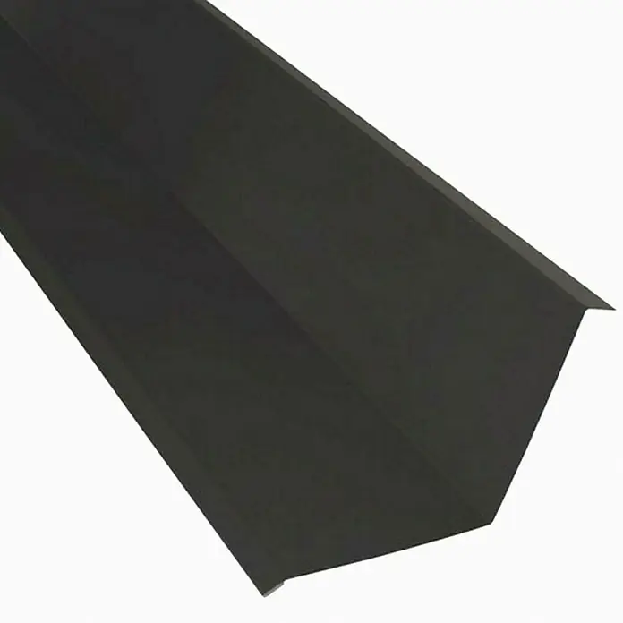 Probau Kappleiste - Schwarz, 100 x 11 cm, Stahl - Vorderansicht
