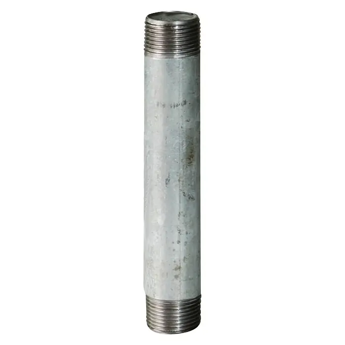 Pocinčana cijev - ¾″, Duljina: 180 mm, Pocinčano - Pogled sprijeda
