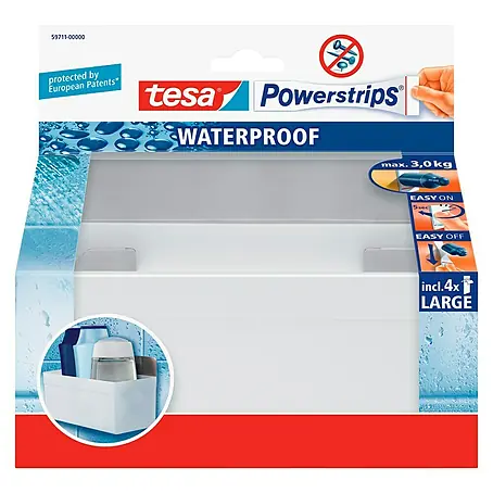 Tesa Powerstrips Waterproof Duschablage