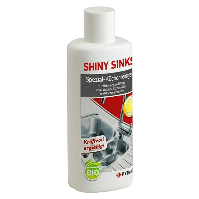 Pyramis Spülenpflege Shiny Sinks - 200 ml, Edelstahlspülbecken - Vorderansicht