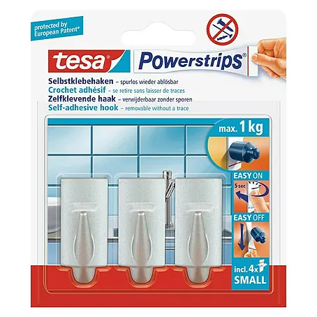 Tesa Powerstrips Zelfklevende haak