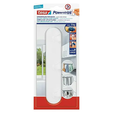 Tesa Powerstrips Zidna lajsna s kukicama