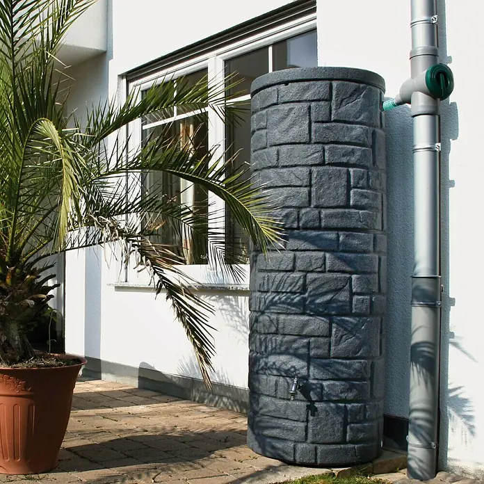 Regentonne Arcado - 360 l, Black Granitfarben