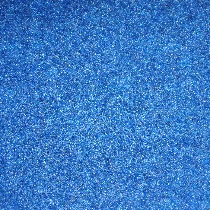 Kunstrasen Meterware Green - Breite: 200 cm, Mit Drainagenoppen, Blau - Ansicht von oben