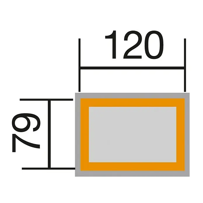 Weka Profi-Hochbeet 669 A - 120 x 79 x 81 cm, Fichte, Lasiert - Ansicht von oben