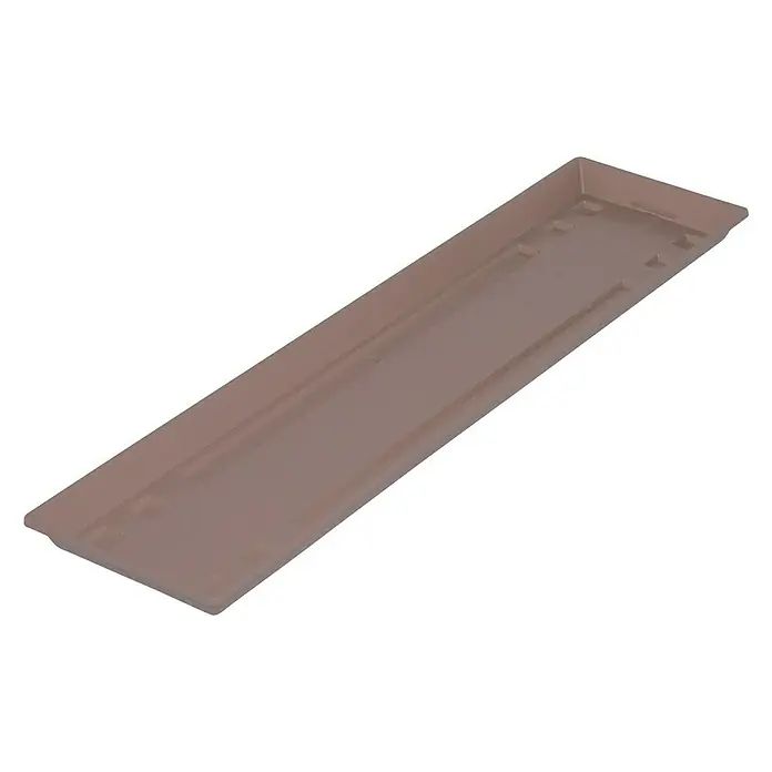 Geli Balkonkasten-Untersetzer - Länge: 60 cm, Taupe - Vorderansicht