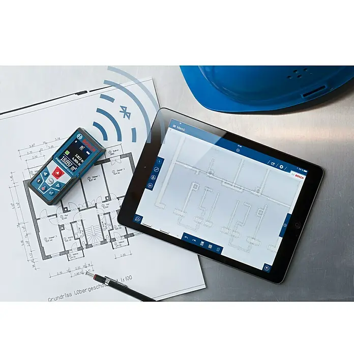 Bosch Professional Laserski daljinomjer GLM 50 C - Mjerni opseg: 0,05 - 50 m - Pogled odozgo