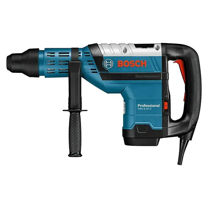 Bosch Professional Udarna bušilica GBH 8-45 D - 1.500 W, Jačina pojedinog udarca: 12,5 J, Broj udaraca: 1.380 /min - 2.720 /min - Pogled s lijeve strane