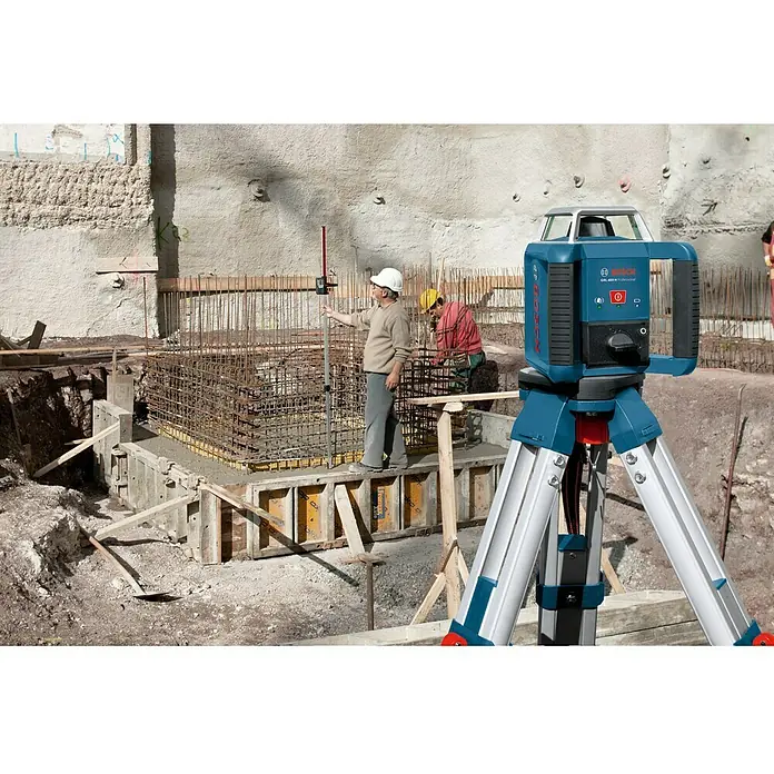 Bosch Professional Rotationslaser GRL 400 H - Max. Arbeitsbereich: Ø 400 m mit Empfänger, Messgenauigkeit: ± 0,08 mm/m - Anwendungsbeispiel