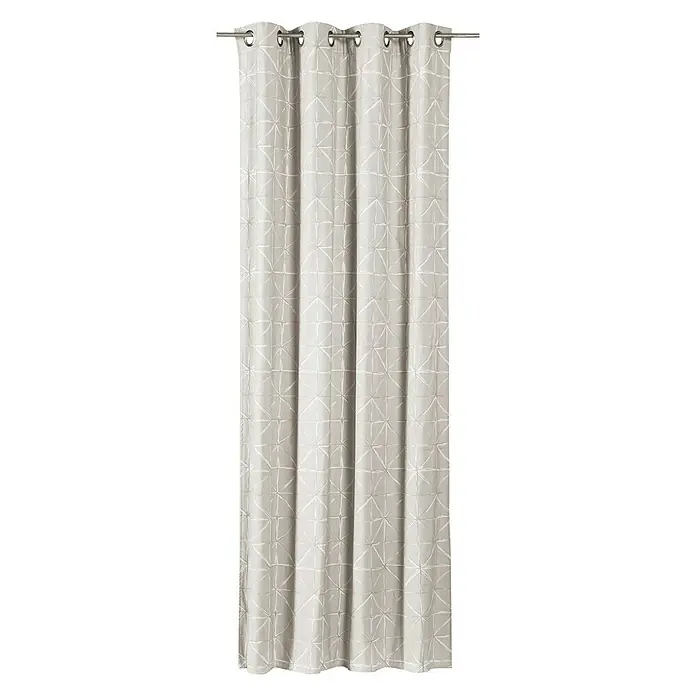 Elbersdrucke Ösenschal Charming Luxury - 140 x 255 cm, 100 % Polyester, Greige - Vorderansicht