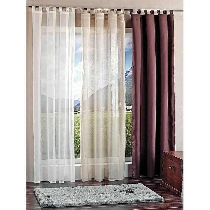 Elbersdrucke Schlaufenschal Effecto - 140 x 255 cm, 100 % Polyester, Weiß
