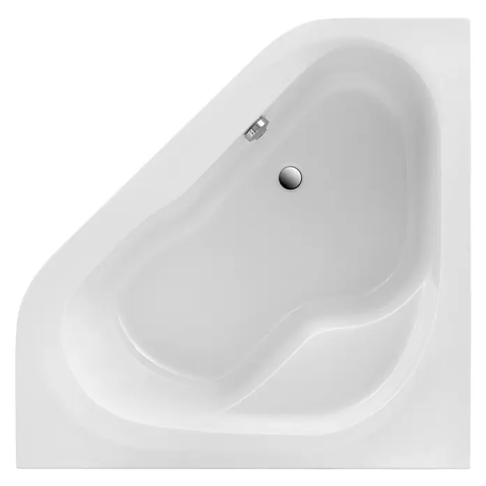 Ottofond Eckbadewanne Tampa - 135 x 135 cm, Sanitäracryl, Weiß - Ansicht von oben