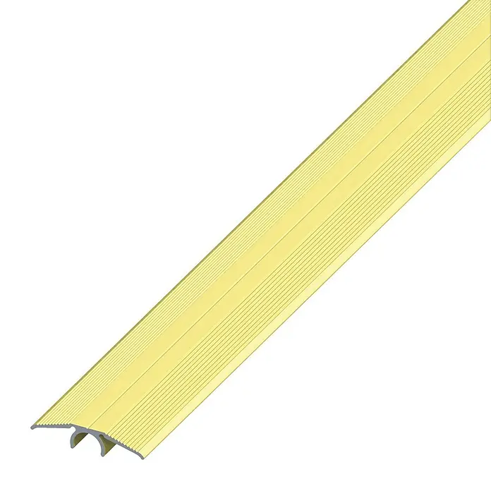 Übergangsprofil - Aluminium, Messing, 1 m x 33 mm - Linke Seitenansicht
