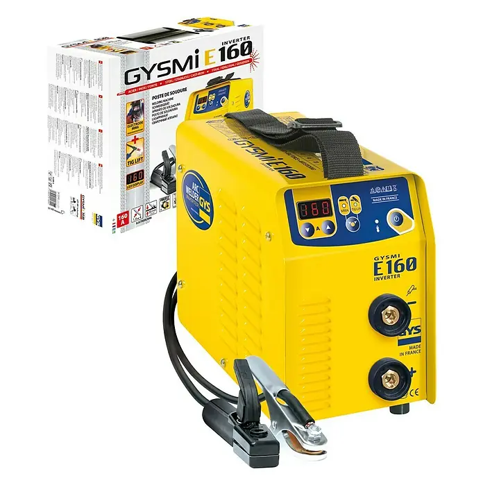 Gys Elektroden- & WIG-Schweißgerät GYSMI E160 - Schweißstrom: 10 - 160 A, Elektrodenstärke: 1,6 - 4 mm - Rechte Seitenansicht