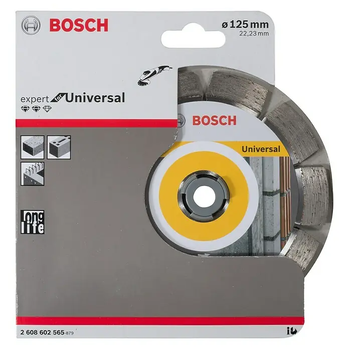 Bosch Professional Diamantdoorslijpschijf Expert Universal - Schijfdiameter: 125 mm, Geschikt voor: Bouwmaterialen - Vooraanzicht