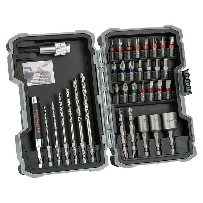 Bosch Professional Set svrdla i bitova Robustline - 35 -dij., Prikladno za: Metal - Pogled sprijeda