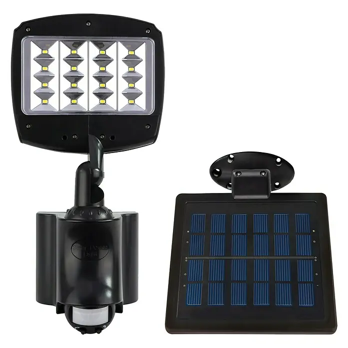 Ritter Leuchten Solarna LED svjetiljka - 8 W, Solarna ćelija, 170 x 130 x 340 mm, IP44 - Pogled sprijeda