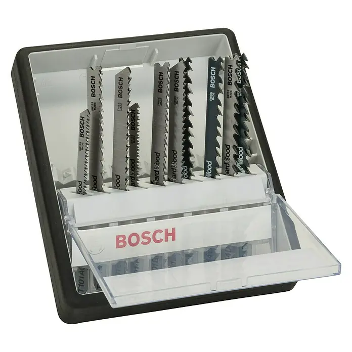 Bosch Professional Set listova za pilu Robustline - Drvo, 10 -dij., T-završetak - Pogled sprijeda