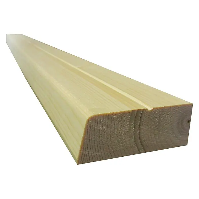 Querriegel - Fichte/Tanne, 1.480 x 70 x 28 mm, 2 Stk. - Rechte Seitenansicht