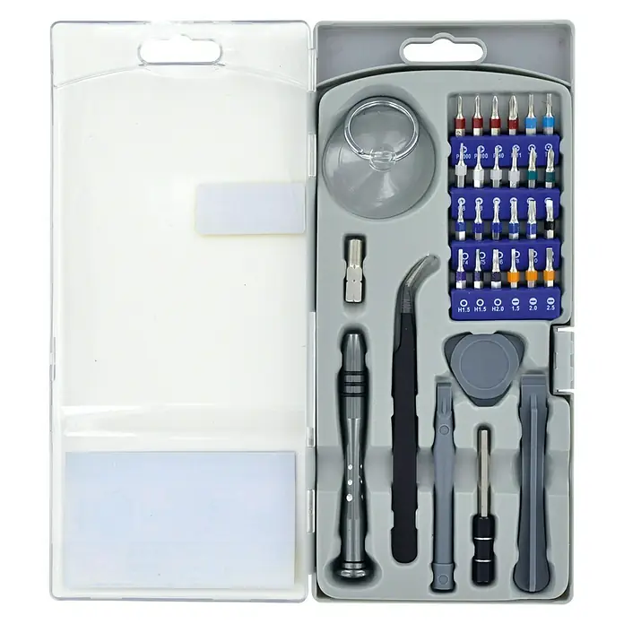 Tivoly Smartphone-Reparatur-Set - Geeignet für: Smartphones, 32 -tlg. - Detailaufnahme