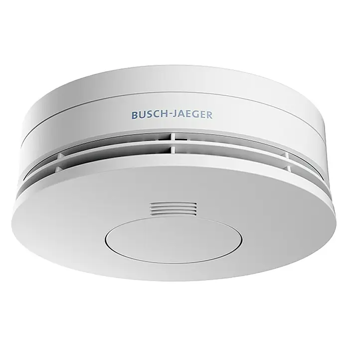 Busch-Jaeger Rauchwarnmelder - 12 cm, Batterielaufzeit: 10 Jahre, 85 dB - Vorderansicht