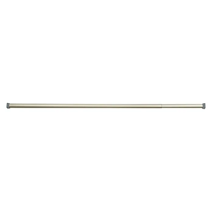 Venus Duschvorhangstange - 110 cm - 185 cm, Chrom - Vorderansicht
