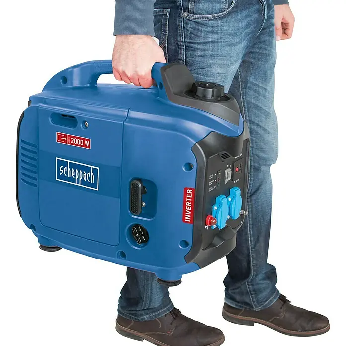 Scheppach Inverter-Stromerzeuger SG 2000 - Max. Leistung: 2.000 W, Tankvolumen: 3,2 l, 1,5 kW - Vorderansicht