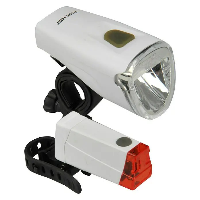 Fischer Ledlampenset Trilux - Lichtsterkte: 40 lux (koplamp), Brandtijd: 4 uur bij 30 lux (koplamp) - Zijaanzicht rechts