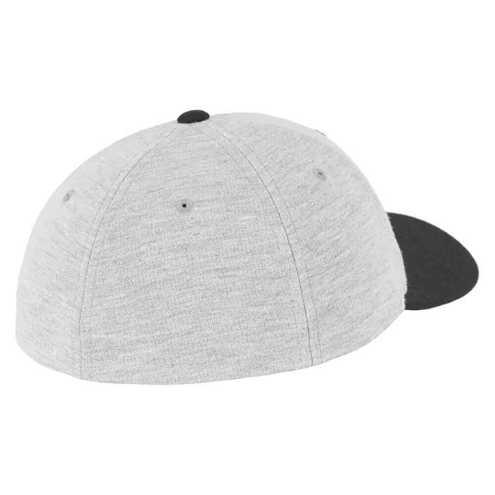 Flexfit Gorra Double Jersey - Gris/Negro, Medida: L/XL - Vista frontal