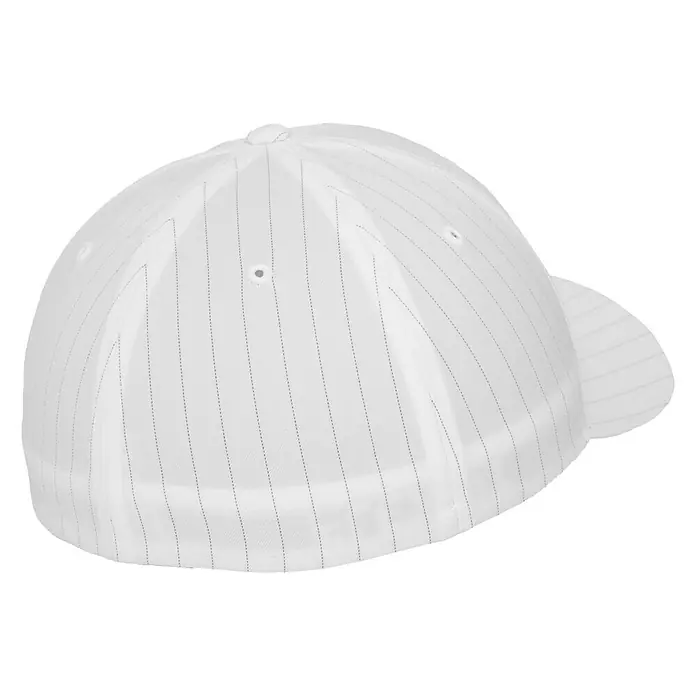 Flexfit Gorra Pine Stripe - Rayas diplomáticas, Negro/blanco, Medida: S/M - Vista frontal
