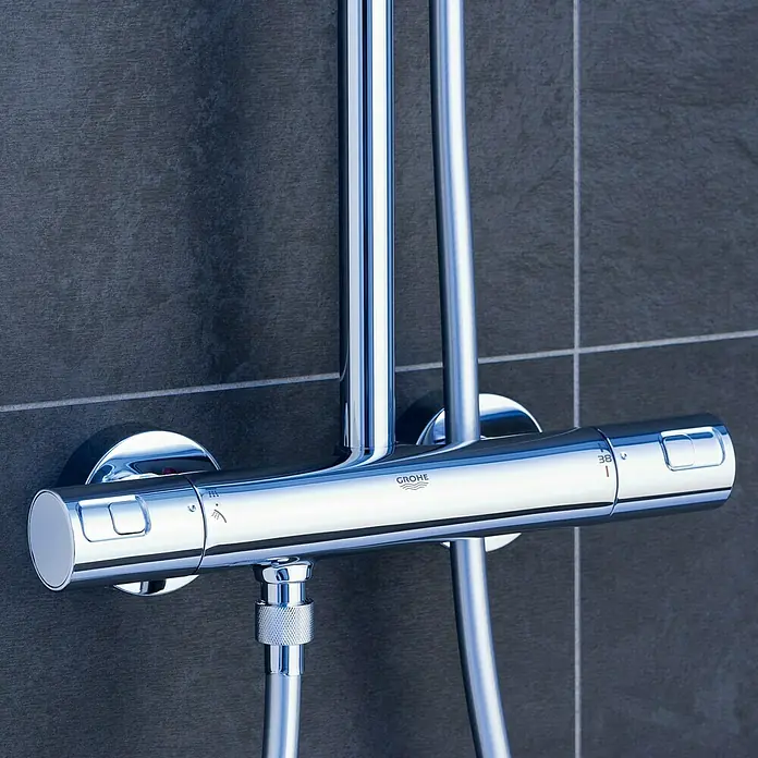 Grohe Duschsystem Vitalio Joy XXL - Lochabstand: 101,6 cm, Anzahl Strahlarten: 1 Stk., Chrom