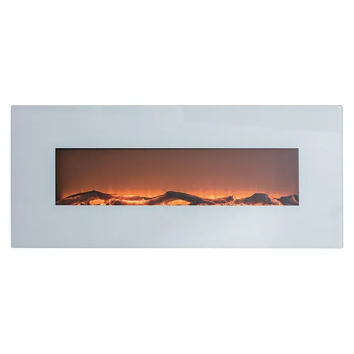 Voltomat HEATING Stand- & Wandkamin Flat - Weiß, 1.600 W