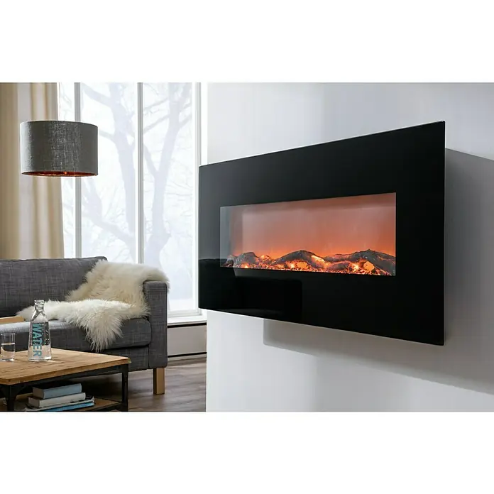 Voltomat HEATING Samostojeći i zidni kamin Flat - Crne boje, 1.600 W