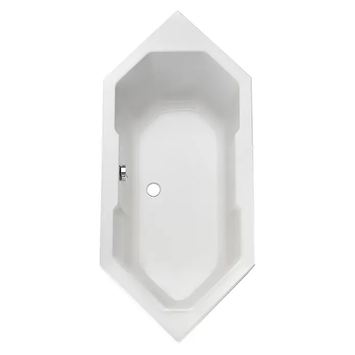 Ottofond Badewanne Nevada - 180 x 80 cm, Sanitäracryl, Weiß - Ansicht von oben