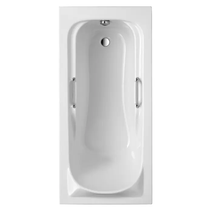 Ottofond Badewanne Suez - 170 x 80 cm, Sanitäracryl, Weiß - Ansicht von oben
