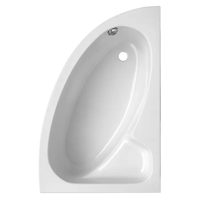 Ottofond Badewanne Sansibar A - Rechtsseitig, 150 x 97 cm, Sanitäracryl, Weiß - Ansicht von oben