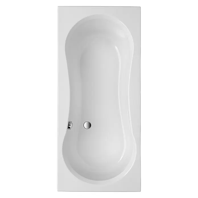 Ottofond Badewanne Vigo - 180 x 80 cm, Sanitäracryl, Weiß - Ansicht von oben