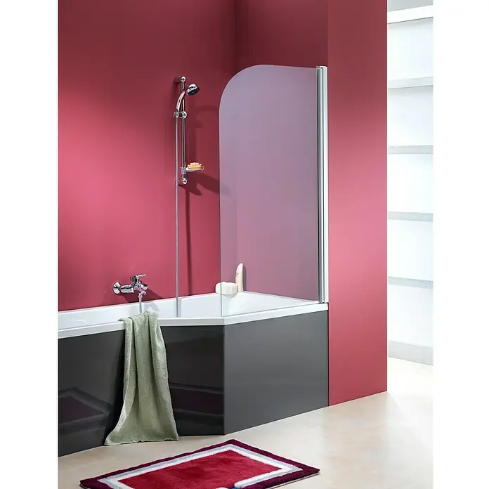 Ottofond Badewanne Flint A - Rechtsseitig, 160 x 80/55 x 45 cm, Sanitäracryl, Weiß - Vorderansicht