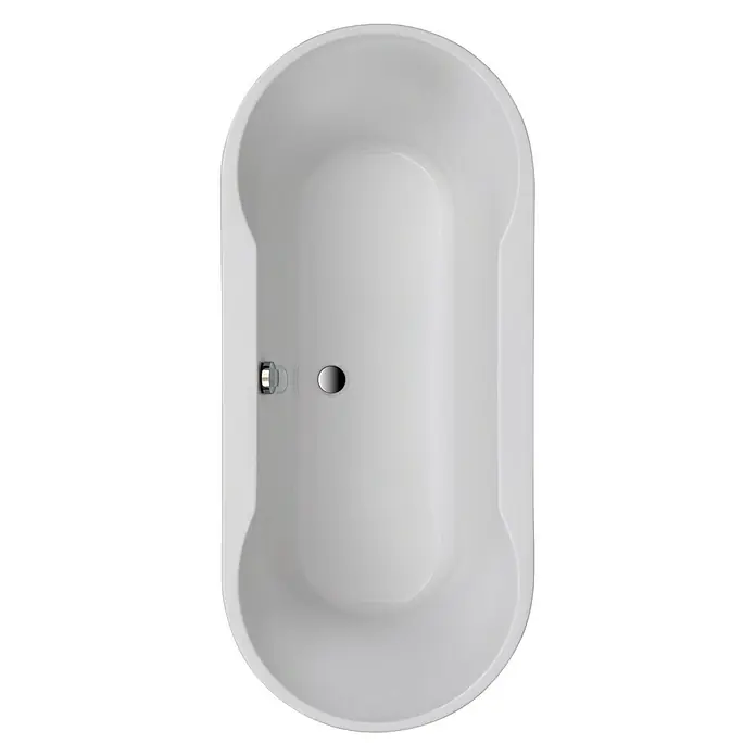 Ottofond Badewanne Sonora - 180 x 80 cm, Sanitäracryl, Weiß - Ansicht von oben
