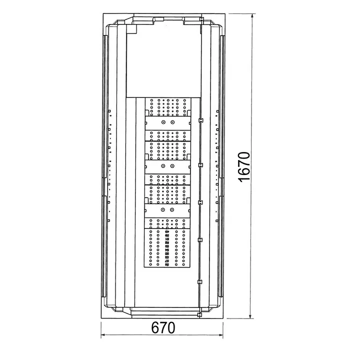 Ottofond Badewannenträger Santos - Passend für: Badewanne Santos 170 x 70 cm - Ansicht von oben