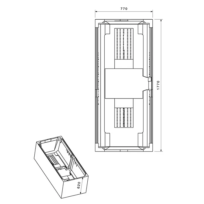 Ottofond Badewannenträger Atlas - Passend für: Badewanne Atlas 180 x 80 cm - Ansicht von oben