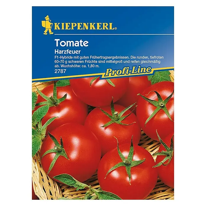 Kiepenkerl Profi-Line Gemüsesamen Tomate Harzfeuer - Lycopersicon esculentum, Erntezeit: Juli - Vorderansicht