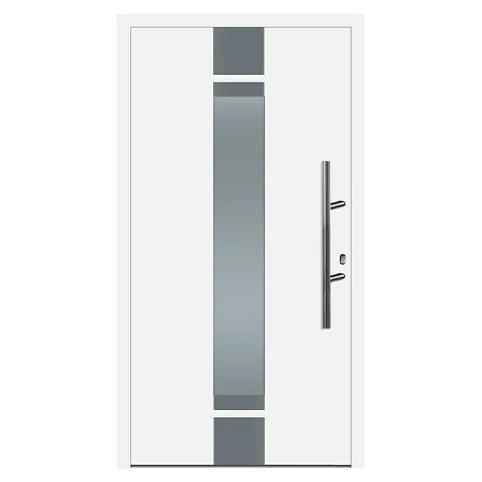 Solid Elements Aluminiumhaustür AF-400 - 110 x 210 cm, DIN Anschlag: Rechts - Vorderansicht